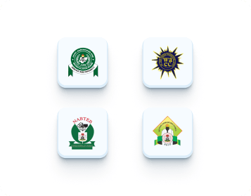 ExamGenie mobile exam practice interface for JAMB, WAEC, NECO and NABTEB